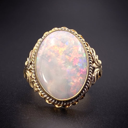SOLD 14K Opal Conversion Ring