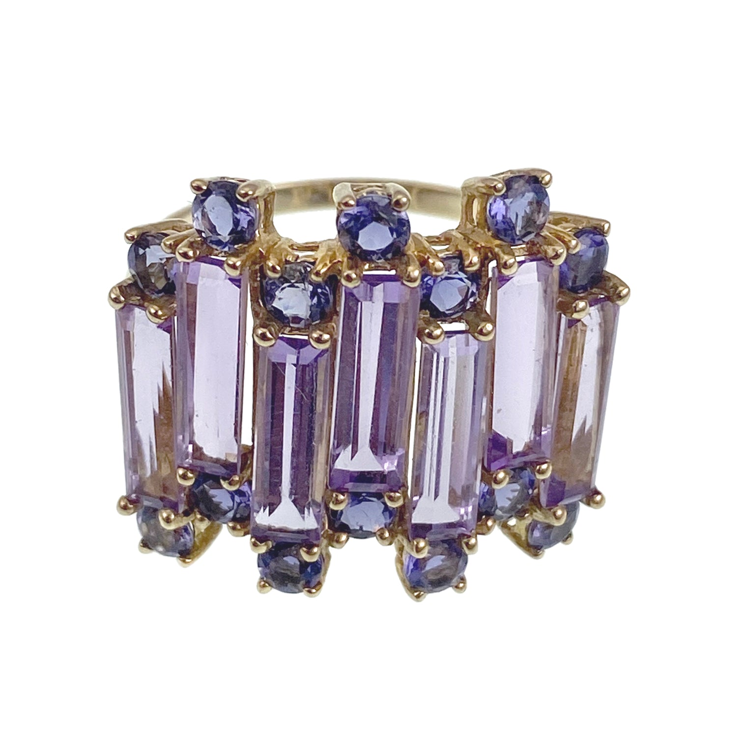 Modern 10K, Purple Topaz & Tanzanite Ring – The Lovelie Jewels