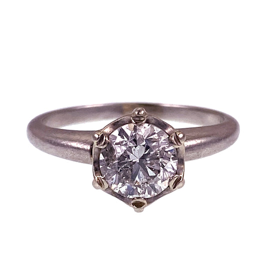 Classic Platinum & Diamond Solitaire Ring
