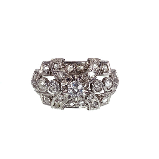 Sold  Platinum & Diamond Engagement Ring