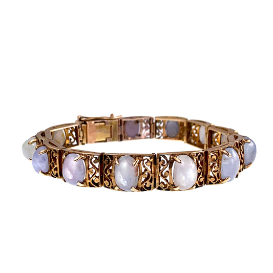 SOLD Vintage 14K & Moonstone Bracelet