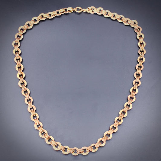SOLD Antique 10K Gold Book Chain